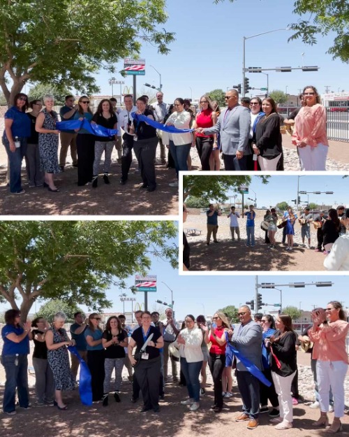 las cruces high school marquee ribbon cutting